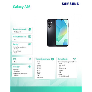 Смартфон Galaxy A16 LTE 8/256 ГБ черный