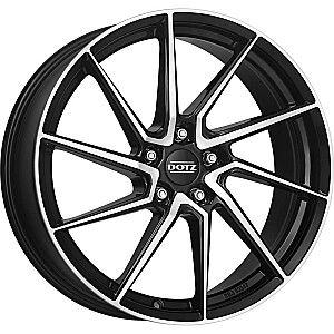 Dotz Spa dark Black/polished 7,5x17 5x114.3 ET38 CB71,6 60° 650 kg OSA70BP38 Dotz