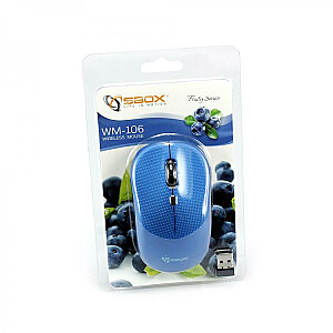 Мышь Sbox Wireless Optical Mouse WM-106 blue