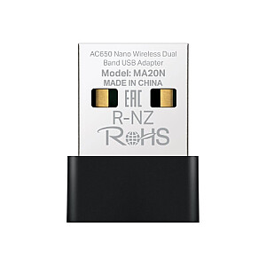 Mercusys AC650 Nano Беспроводной Двухдиапазонный USB Адаптер | MA20N