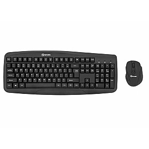 Базовая беспроводная клавиатура и мышь Tellur, черный