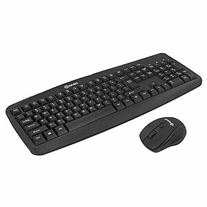 Базовая беспроводная клавиатура и мышь Tellur, черный