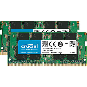 Память для ноутбука Crucial SODIMM, DDR4, 16 ГБ, 3200 МГц, CL22 (CT2K8G4SFRA32A)