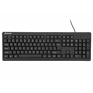 Проводная клавиатура Tellur Basic US, USB, черный цвет