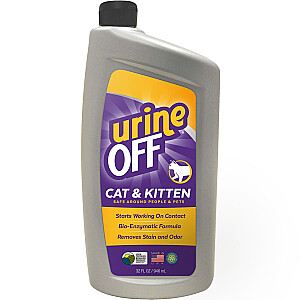 urineOFF Kaķiem un Kaķēniem - urīna traipu noņemšanas aerosols - 946ml