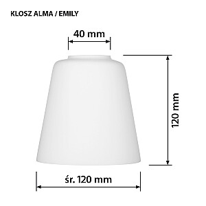 Activejet piekārta lampa AJE-ALMA 5P E27 5x40W