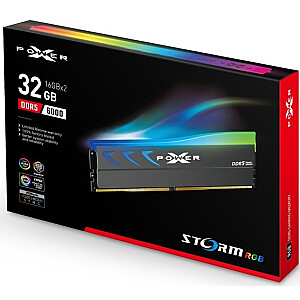 DDR5 XPOWER Storm RGB Память 32ГБ/6000 2*16ГБ CL36 Серый