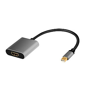 Переходник mDP do HDMI 4K 60Гц, алюминий 0,15м