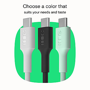 USB-C uz USB-C PowerStream 100W kabelis 1.2m melns