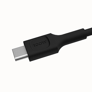 USB-C uz USB-C PowerStream 100W kabelis 1.2m melns