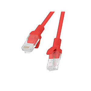 PATCHCORD CAT.5E UTP 1M КРАСНЫЙ FLUKE PASSED LANBERG 10-ПАК