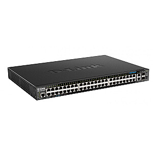 DGS-1520-52MP Коммутатор 44xGE PoE 2xSFP+