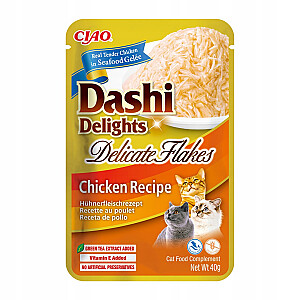 INABA CAT Dashi Delights Delicate Flakes Chicken - лакомство для кошек - 40г