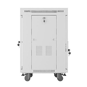 Стоячий шкаф 19 дюймов 15U 600X600 серый LCD flack pack