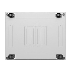 Напольный шкаф-стойка 19'' 42U 800x1000 с серыми стеклянными дверями в плоской упаковке
