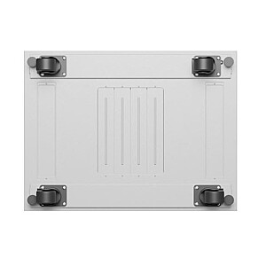 Стоячий шкаф 19'' 42U 600x800 с серыми стеклянными дверями в плоской упаковке