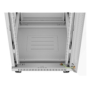 Стоячий шкаф 19'' 22U 600x800 с серыми стеклянными дверями LCD flack pack