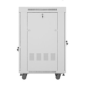 Стоячий шкаф 19'' 22U 600x800 с серыми стеклянными дверями LCD flack pack