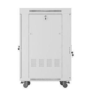 Стоячий шкаф 19'' 22U 600x800 с серыми стеклянными дверями LCD flack pack