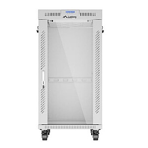Стоячий шкаф 19'' 22U 600x800 с серыми стеклянными дверями LCD flack pack