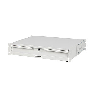Ящик для шкафов 19 дюймов 2U 360mm серый 2U/483x360mm грузоподъемность до 90kg 4-точечное крепление