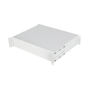 Ящик для шкафов 19 дюймов 2U 360mm серый 2U/483x360mm грузоподъемность до 90kg 4-точечное крепление