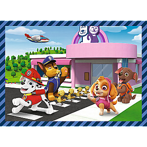 TREFL PAW PATROL Pužļu komplekts 4 in 1 Ķepa Patruļa
