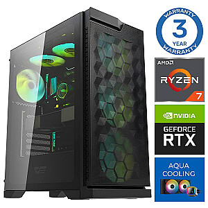 INTOP AQUA Ryzen 7 7700X 32GB DDR5 500SSD M.2 NVME+2TB RTX4060Ti 8GB no-OS