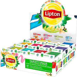 Lipton tēja Lipton displejs ar 180 tējas maisiņiem, 12 šķirnēs