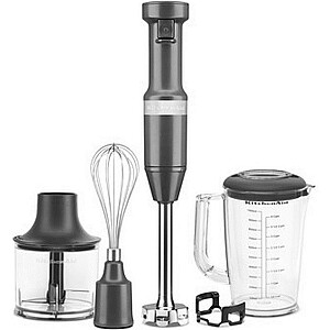 KitchenAid 5KHBV83 iegremdējamais blenderis 180 W pelēks, tērauds