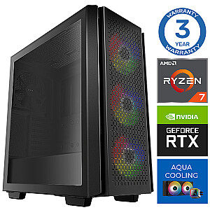 INTOP AQUA Ryzen 7 7700X 16GB DDR5 500SSD M.2 NVME RTX3050 8GB no-OS