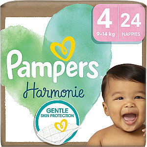 Pampers Harmonie bērnu autiņi, izmērs 4, 9kg-14kg, 24 gab.