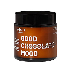 VEOLI BOTANICA Good Chocolate Mood vegāniska masāžas svece ar 40% shea sviestu un E vitamīnu 100ml