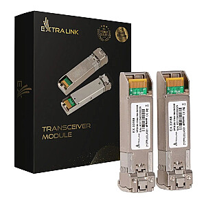 SFP28 modulis 25G 2 iepakojumā 25Gbps, LC/UPC dupleks, 1310nm, 10km, vienotais režīms, DOM