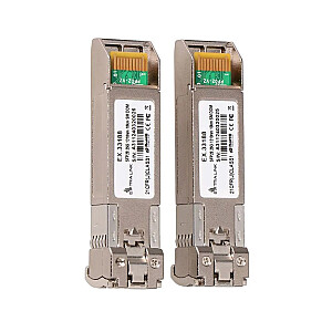 SFP28 modulis 25G 2 iepakojumā 25Gbps, LC/UPC dupleks, 1310nm, 10km, vienotais režīms, DOM