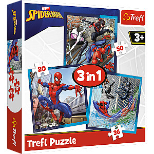 TREFL SPIDER-MAN Комплект пазлов 3в1 Человек-паук