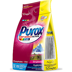 Purox Color - Pulveris krāsainu drēbju mazgāšanai, 78 mazgāšanas reizes - 5.5 kg