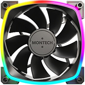 Montech RX120 PWM ventilators melns