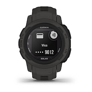 Garmin Instinct 2S Solar 2.01 cm (0.79") MIP 40 mm Digitālais 156 x 156 pikseļi Grafīta GPS (satelīts)