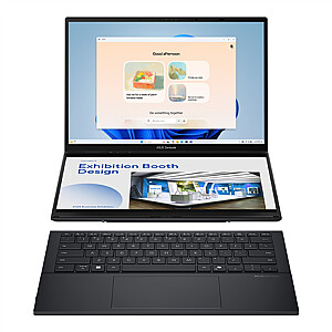 Asus Zenbook Duo UX8406CA-PZ068X | Basalt Gray | 14 " | OLED | Skārienekrāns | 3K | 2880 x 1800 pikseļi | Spīdīgs | Intel Core Ultra 9 | 285H | 32 GB | LPDDR5X | Cietā diska ietilpība 2000 GB | Intel Arc Graphics | Windows 11 Pro | 802.11be | Bluet