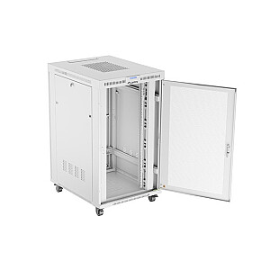 19-дюймовый 27U стоечный шкаф для установки 800x1000 с перфорированными дверями серый (плоская упаковка)