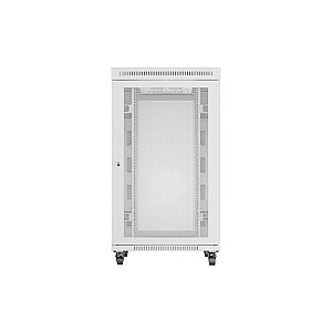 19-дюймовый 27U стоечный шкаф для установки 800x1000 с перфорированными дверями серый (плоская упаковка)