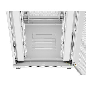 19-дюймовый 27U стоечный шкаф для установки 800x1000 с перфорированными дверями серый (плоская упаковка)