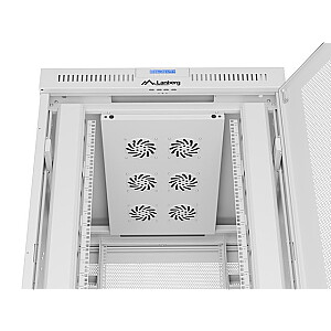 19-дюймовый 27U стоечный шкаф для установки 800x1000 с перфорированными дверями серый (плоская упаковка)