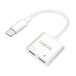 USB-C adapteris uz 2x USB-C, PD 60W / audio