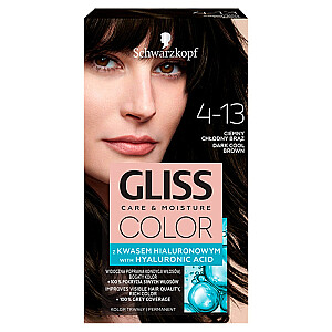 GLISS Color Care & Moisture matējoša krāsa matiem 4-13 Tumši Auksts Brūns