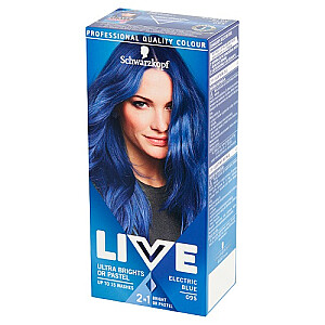 SCHWARZKOPF Live Ultra Brights vai Pastel matējošā krāsa matiem pusilgtspējīga 095 Elektriskais Zils