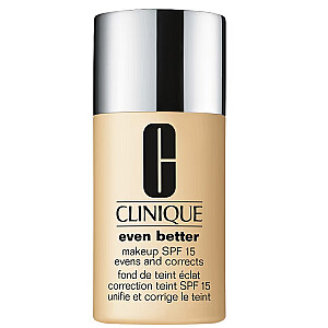 CLINIQUE Even Better Makeup SPF15 Izlīdzina un koriģē tonālo krēmu, izlīdzina ādas toni 12 Meringue, 30 ml