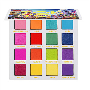 MAKEUP REVOLUTION BH Cosmetics Tokyo 16 Color Shadow Palette paletta cieni do powiek