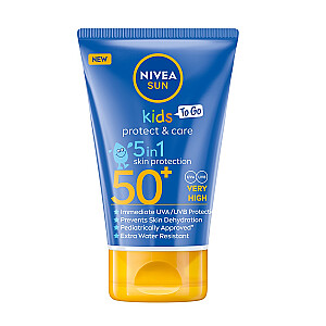 NIVEA Sun Kids Protect &amp; Care 5in1 Skin Protection SPF50+ saules losjons bērniem 50 ml